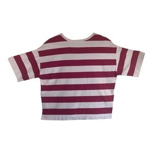 LOFT Fuchsia Striped Tee-Size M